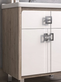 Vigo Тумба с раковиной Bruno 2-60 дуб кантри – фотография-2