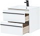 Aquanet Тумба под раковину Lino 60 подвесная белая матовая – картинка-9