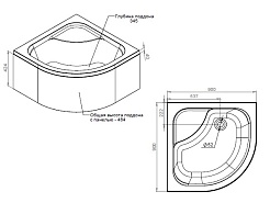 Am.Pm Поддон для душа Gem W90T-401A090W – фотография-3