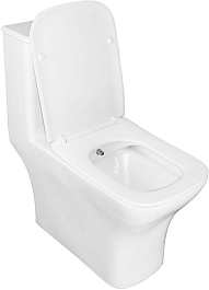 Azario Унитаз-моноблок Lodi AZ-8617B безободковый с функцией биде с бачком с сиденьем микролифт белый – фотография-5