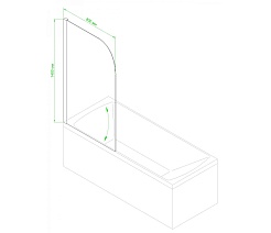 Royal Bath Душевая штора RB BV814-CH 80х140 рифленое – фотография-2
