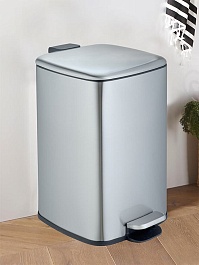 WeltWasser Ведро для мусора WW Berg BL 20L сталь матовая – фотография-2