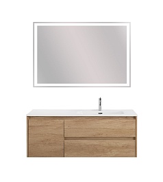 BelBagno Тумба с раковиной Kraft 120 R подвесная Rovere Nebrasca Nature – фотография-14