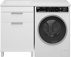 Brevita Мебель для ванной Enfida 120 L Гавана под стиральную машину с б/к белая – фотография-13
