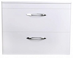 Style Line Тумба для умывальника Каре 80 подвесная Люкс белая, PLUS