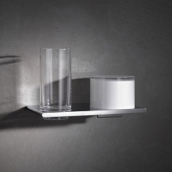 Keuco Дозатор Edition 400 11553 со стаканом – фотография-3