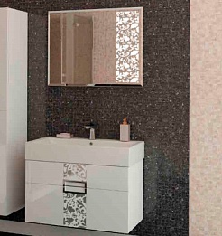  Мебель для ванной Edel белая – фотография-6