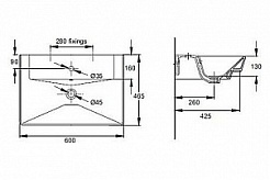 Jacob Delafon Тумба с раковиной Reve 60 белый, 1 ящик – фотография-3