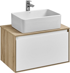 Акватон Столешница под раковину Либерти 70 дуб эльвезия – фотография-4