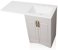 Style Line Мебель для ванной Даллас классик 120 Люкс R, рельеф пастель, PLUS – фотография-3