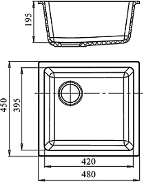 Ewigstein Мойка кухонная 4540 серый – фотография-3