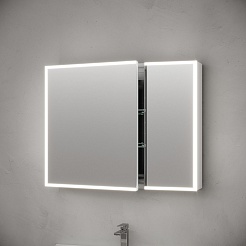 Sancos Зеркало-шкаф Evoke 90 с LED подсветкой SC8090 – фотография-2