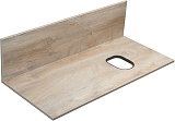 Акватон Столешница под раковину Мишель 100 со стеновой панелью дуб эндгрейн