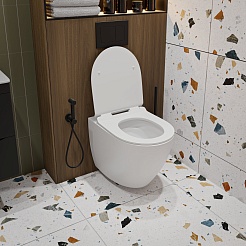 Vivon Унитаз подвесной Colett PDWH02 безободковый с быстросъёмным сиденьем микролифт – фотография-4