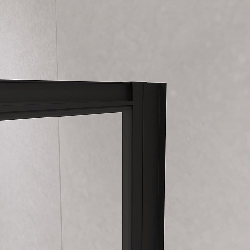 RGW Душевой уголок Passage PA-146B 100x90 профиль черный стекло прозрачное – фотография-4
