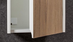 Velvex Пенал для ванной Klaufs 110 белый/дерево – фотография-2