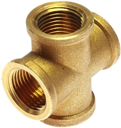 ВЛМЗ 4607 Крестовина латунная Ду-25 (414179) – фотография-1