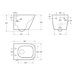 BelBagno Унитаз подвесной Due BB3103CHR-BS/SC – фотография-15