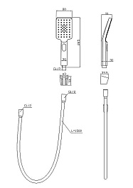 BelBagno Душевая лейка LUC-DFS-CRM хром – фотография-2