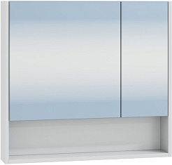 СанТа Зеркальный шкаф Сити 70 белый – фотография-1