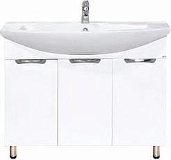 Misty Тумба для умывальника Лаванда 105 прямая – фотография-1