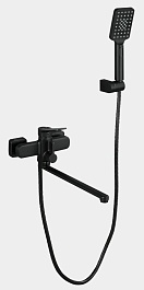 Frap Смеситель для ванны H62 F2262 черный – фотография-1