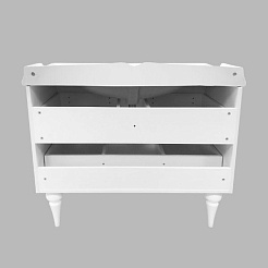 Comforty Тумба с раковиной Монако 100 1 белая – фотография-4