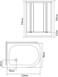 Nautico Душевой уголок SWB-8027A L – фотография-3