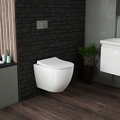 Grossman Унитаз подвесной GR-4451S белый – фотография-5