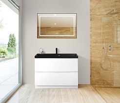 BelBagno Зеркало Kraft 98 SPC-KRAFT-985-685-TCH-WARM-NERO – фотография-7