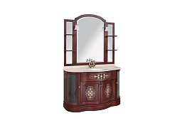 Demax Мебель для ванной "Париж 135" вишня (172018) – фотография-10