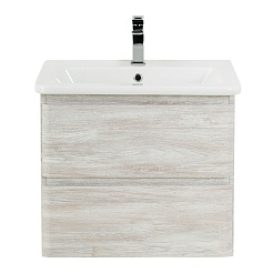 BelBagno Тумба под раковину Albano-Cer 50 подвесная Rovere Vintage Bianco – фотография-2