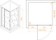 RGW Душевой уголок Passage PA-078B (PA-008B + Z-050-2B) 100x100 профиль черный стекло прозрачное – картинка-6