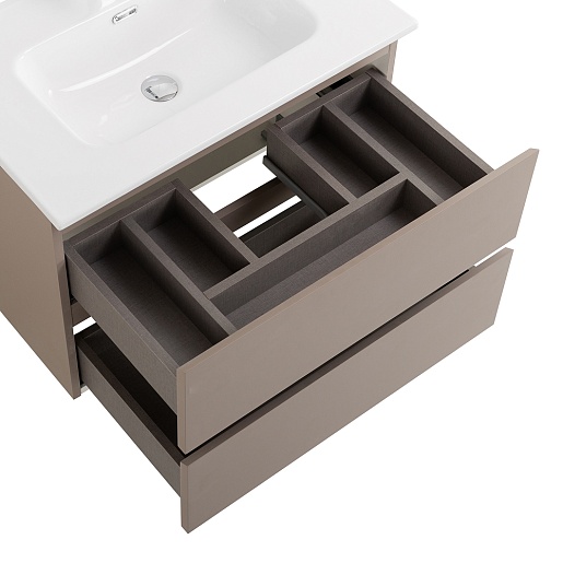 BelBagno Тумба с раковиной Kraft 60 подвесная Бежевый матовый – фотография-6