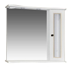 Атолл Мебель для ванной "Палермо 85" dorato витрина – фотография-4