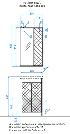 Style Line Зеркальный шкаф Агат 500/С – фотография-4