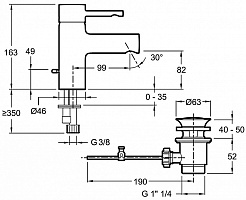 Jacob Delafon Смеситель Cuff E37041-CP – фотография-6