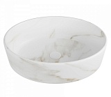 Teymi Раковина накладная в ванную Lori 50 мрамор белый матовый T50484