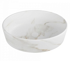 Teymi Раковина накладная в ванную Lori 50 мрамор белый матовый T50484