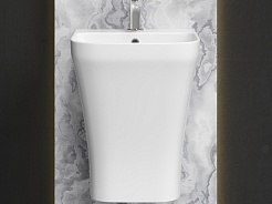 Ceramicanova Раковина моноблок Dion 36/40 CN6067 белая – фотография-5