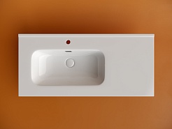Ceramicanova Мебельная раковина Element 101 чаша слева CN7003L белая – фотография-2
