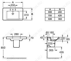Roca Полупьедестал для раковины Khroma 337652000 – фотография-3
