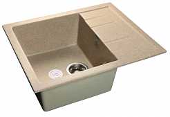 Granfest Мойка кухонная Quadro GF-Q650L Бежевый – фотография-1