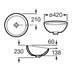 Roca Раковина "BOL O-CNTP" 327876000 – фотография-3