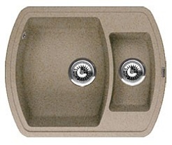 Florentina Мойка гранитная Нире 630 К песочный – фотография-1