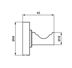 Ideal Standard Крючок IOM одинарный – фотография-2