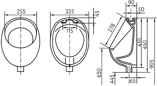 IFO Писсуар Frisk RS020150000 подвесной – картинка-3