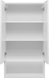 Brevita Шкаф подвесной Vega 60 белый/золото – фотография-5