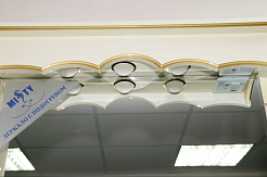 Misty Зеркальный шкаф Монако 100 белый/ патина – фотография-3