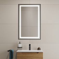 BelBagno Зеркало SPC-KRAFT-600-800-SENS-NERO – фотография-9